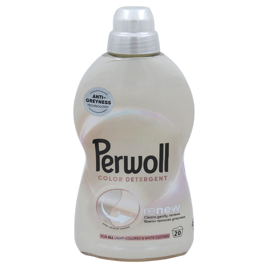 Perwoll Renew Light Color, Detergent Lichid Pentru Rufe Colorate, Formula Revitalizantă, 20 Spălări, 1 L