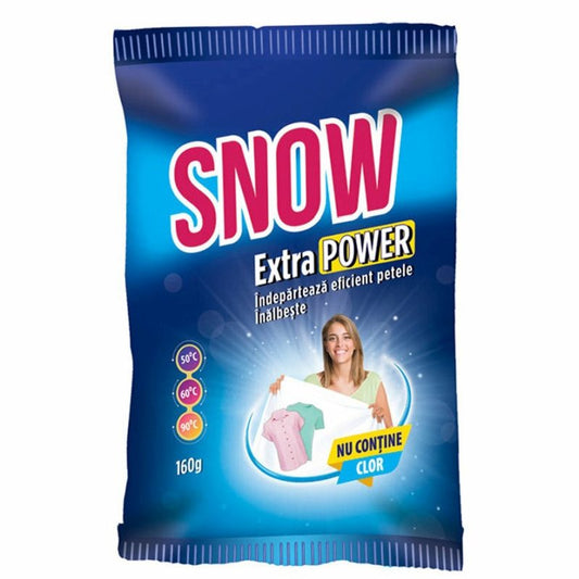 Snow Pete Pudră Pentru Îndepărtarea Petelor Dificile, Agent de Curățare Activ, 160 g