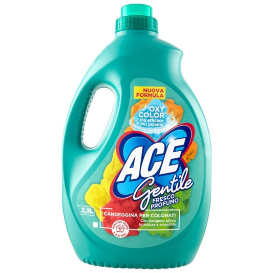 Ace Solutie Pentru Pete, Detergent Lichid Igenizant, Color Fresco, Sigur Pentru Tesaturi Delicate, 2.3 L