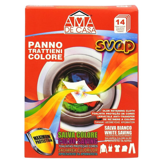 Ama de Casa, Șervețele Captatoare de Culoare și Protecție Maximum Protection, Anti-Transfer Coloranți, 14 Bucăți
