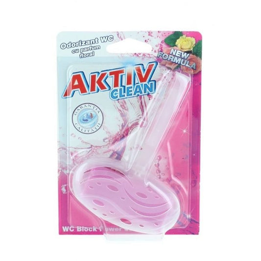 Odorizant WC Aktiv, Curățare și Igienizare Proaspătă, Tablete Odorizante cu Parfum de Flori, Flower Essence, 40 g