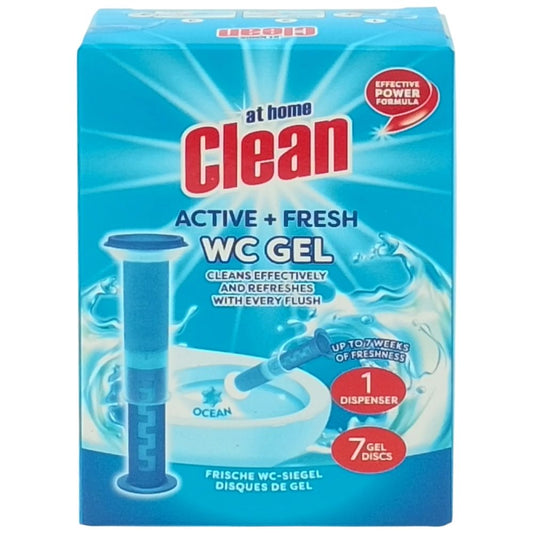 Gel Igienizant Pentru Toaleta At Home Clean Active Fresh, Actiune De Curatare Si Prospetime, Parfum Ocean, 30 ml