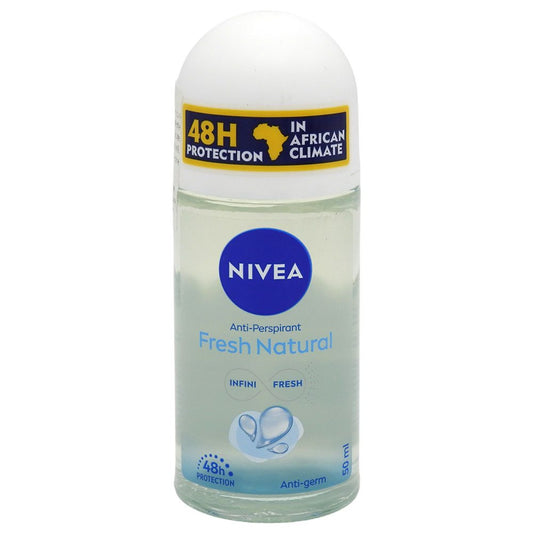 Nivea Fresh Natural, Antiperspirant Roll-On, Protecție 48h, Extracte Marine, 50 ml