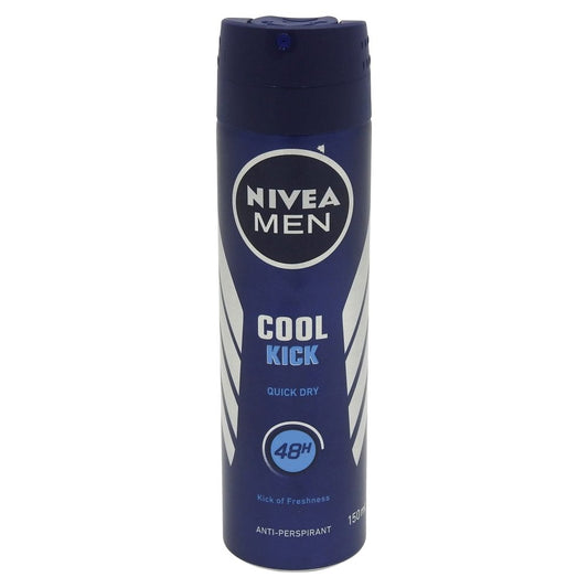 Nivea Men Cool Kick, Deodorant Antiperspirant Spray, Senzație de Prospețime Instantanee, Protecție 48 Ore, 150 ml