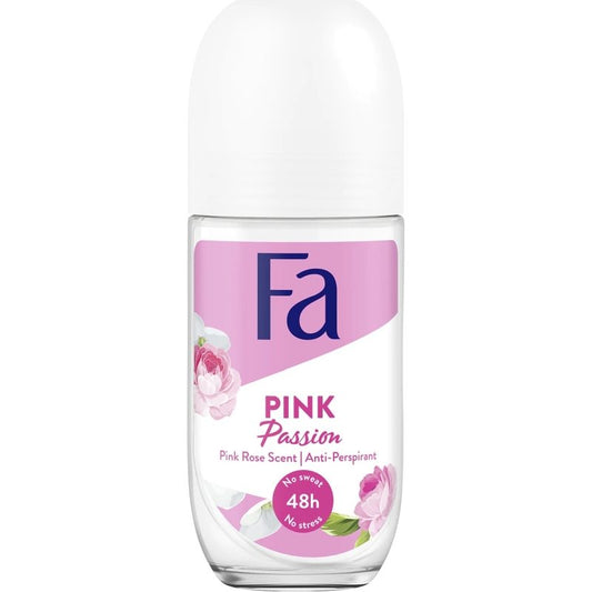 Antiperspirant Roll-On Fa Pink Passion, Protectie 48h, Parfum Floral, 50 ml