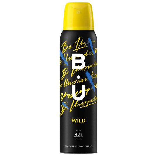 Deodorant Spray BU Wild, Parfum Floral și Lemnos, Prospețime 48 Ore, 150 ml