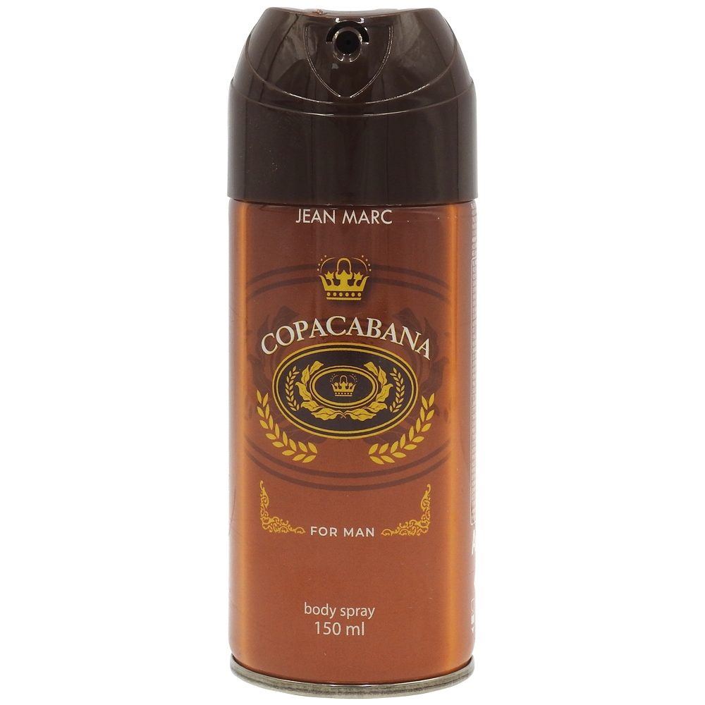 Jean Marc Copacabana Deodorant Spray Pentru Bărbați, Parfum Lemnos Și Oriental, Protecție Zilnică, 150 ml