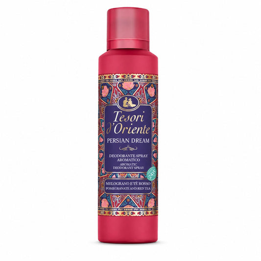 Deodorant Spray Tesori d'Oriente Persian Dream, Parfum Persan cu Rodie si Ceai Rosu, 150 ml