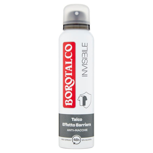 Borotalco Antiperspirant Deodorant, Invisible, 150 ml