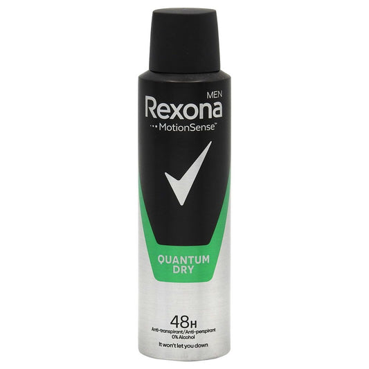 Rexona Men Quantum, Antiperspirant Spray, Protectie 48 Ore, Tehnologie MotionSense, 150 ml
