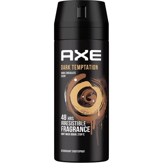 Deodorant Spray Axe Dark Temptation, Protectie 48 Ore, Aroma de Ciocolata, 150 ml