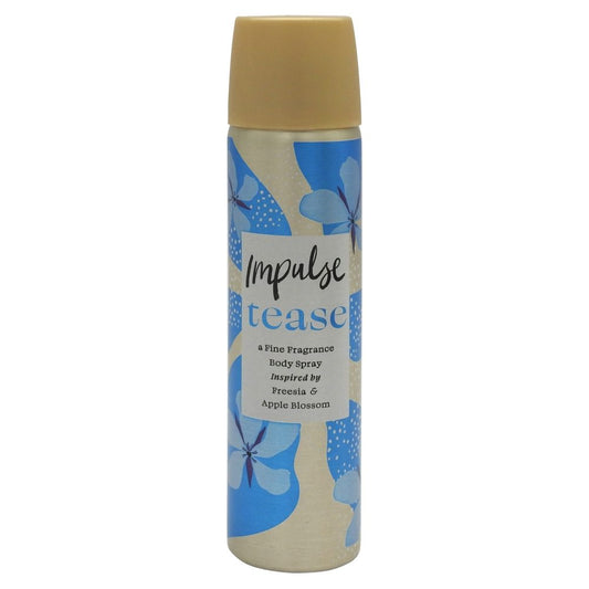 Impulse Tease Deodorant Spray, Parfum Fructat și Floral, Protecție Zilnică, 75 ml