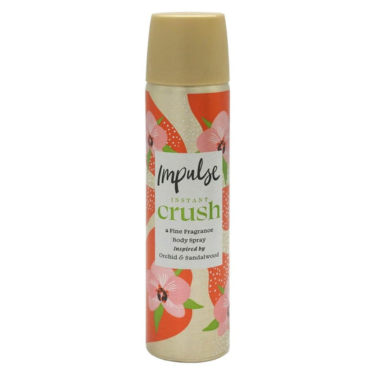 Deodorant Spray Impulse Crush, Parfum Floral și Fructat, Protecție Zilnică, Tub 75 ml