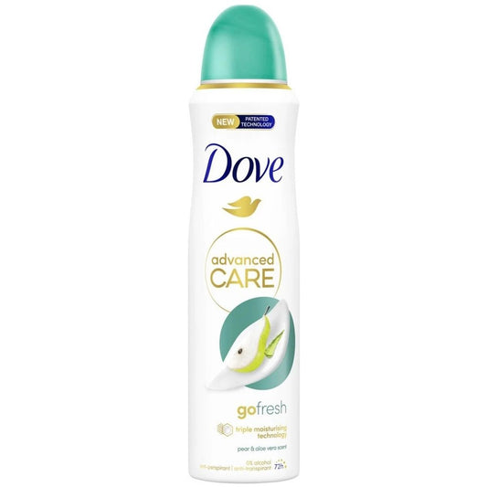 Deodorant Antiperspirant Spray Dove Go Fresh, Parfum de Pară și Aloe Vera, Protecție 48 Ore, 250 ml