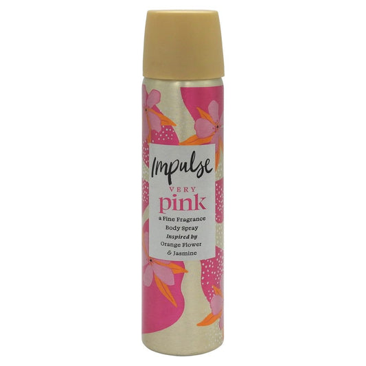 Deodorant Spray Impulse Tease, Parfum Floral Fructat, Prospețime Îndelungată, 75 ml, Roz