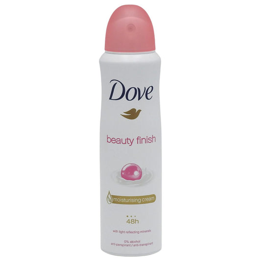 Dove Antiperspirant Deodorant Spray, Beauty Finish, Protectie 48 Ore, Imbunatatit cu Crema Hidratanta, 150 ml