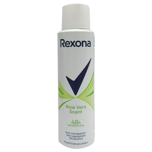 Rexona Antiperspirant Deodorant, Protecție 48h, Aloe Vera, Spray, 150 ml