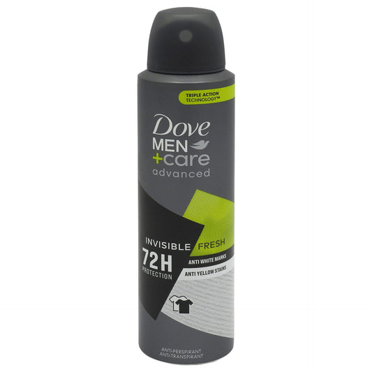 Deodorant Antiperspirant Dove pentru Bărbați, Advanced Care, Invisible Fresh, 150 ml