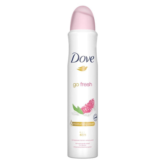 Dove Antiperspirant Spray Go Fresh, Deodorant cu Parfum de Rodie și Verbena, Protecție 48h, 200 ml