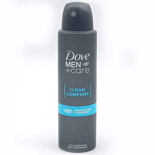 Dove Deodorant Antiperspirant, Bărbați, Clean Comfort, 150 Ml
