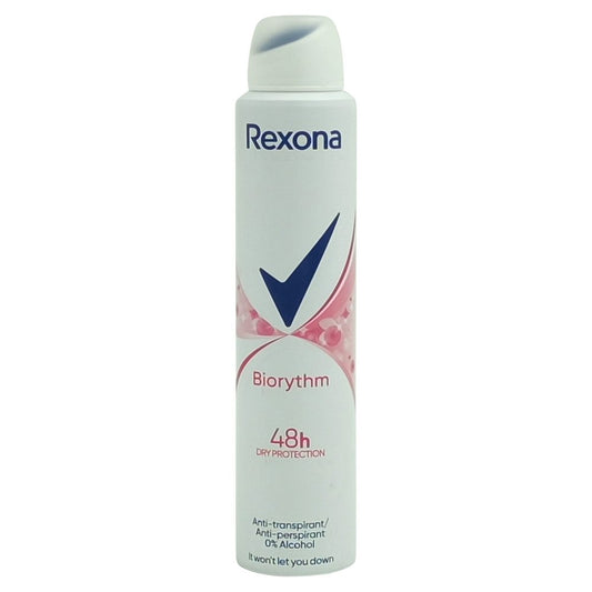 Rexona Biorythm Spray Antiperspirant, Protectie 48h, Tehnologie Motionsense, 200 ml