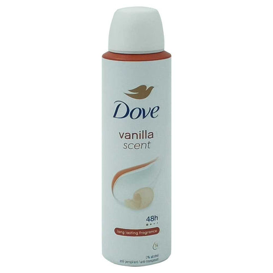 Dove Antiperspirant Deodorant, Protectie 48h, Parfum de Vanilie, Spray, 150 ml