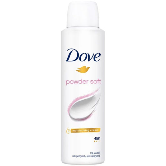 Dove Antiperspirant Spray Powder Soft, Protectie 48h Cu 1/4 Crema Hidratanta, Parfum Delicat De Pudra, 150 ml