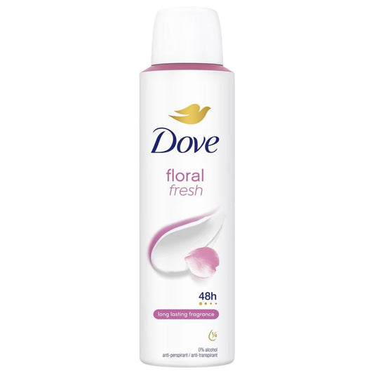 Dove Antiperspirant Deodorant Spray, Protectie Impotriva Transpiratiei, Parfum Floral Fresh, 150 ml