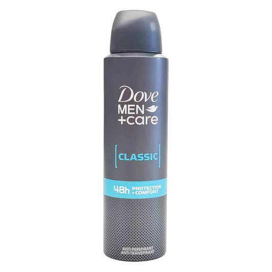 Dove Men+Care Classic Antiperspirant Spray, Protectie 48h, Tehnologie cu 1/4 Crema Hidratanta, 150 ml