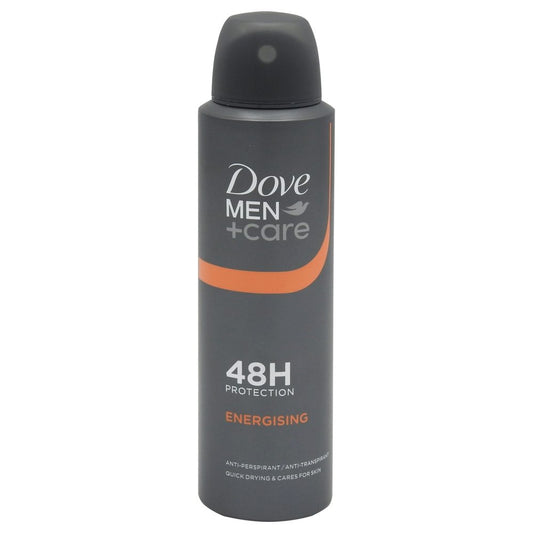 Dove Men+Care Energizing Antiperspirant Spray, Protectie 48H, Note de Citrice, 150 ml