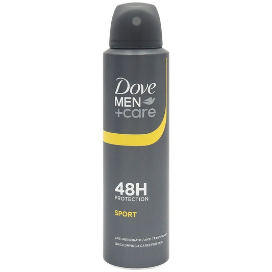 Dove Men+Care Sport Fresh, Deodorant Antiperspirant Spray, Protectie 48h, Tehnologie cu 1/4 Crema Hidratanta, 150 ml