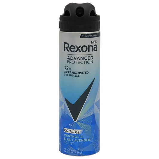 Rexona Men Advanced Cooling, Deodorant Antiperspirant Spray, Protectie 72 Ore, Tehnologie MotionSense, 150 ml