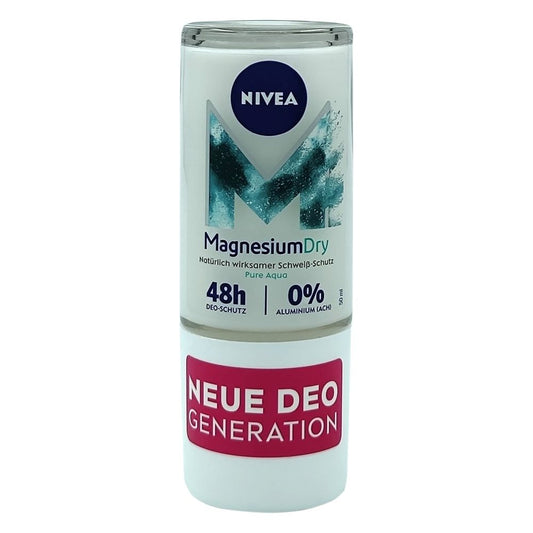 Nivea Magnesium Dry Fresh, Antiperspirant Roll-On, Protectie Naturala Fara Aluminiu, 50 ml