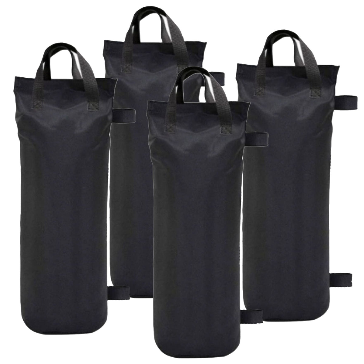 Saci de Ancorare Cort si Pavilion, Greutati Fixare cu Buzunar pentru Nisip, Poliester Oxford, 45 x 20 x 20 cm, Set 4 Bucati, Negru