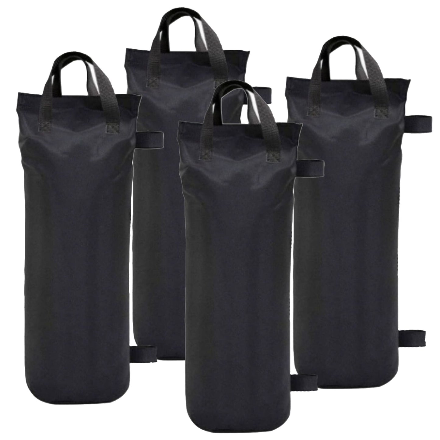 Saci de Ancorare Cort si Pavilion, Greutati Fixare cu Buzunar pentru Nisip, Poliester Oxford, 45 x 20 x 20 cm, Set 4 Bucati, Negru