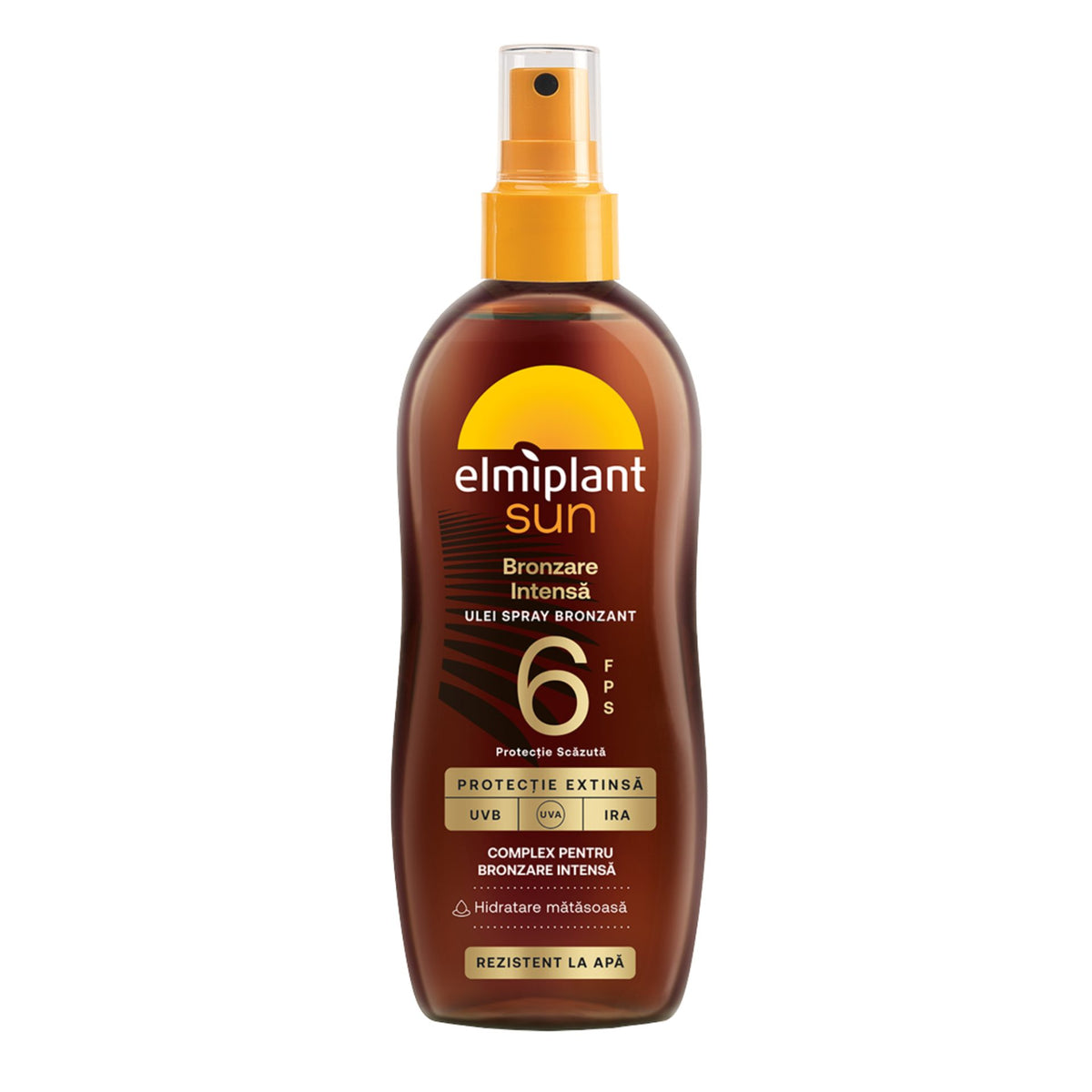 Elmiplant Sun, Ulei Spray Bronzant pentru Bronzare Intensa, Formula Acceleratoare cu Textura Usoara, SPF 6, 150 ml