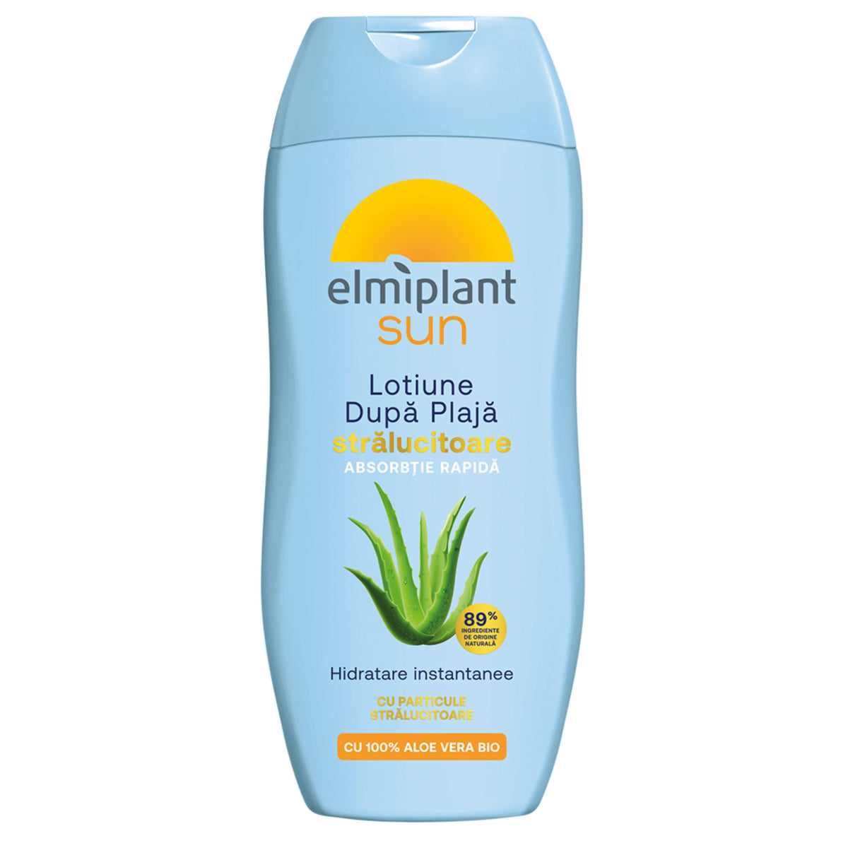 Elmiplant Sun Lapte Hidratant Dupa Plaja, Crema de Corp cu Efect Stralucitor, Lotiune Calmanta si Revitalizanta, 200 ml