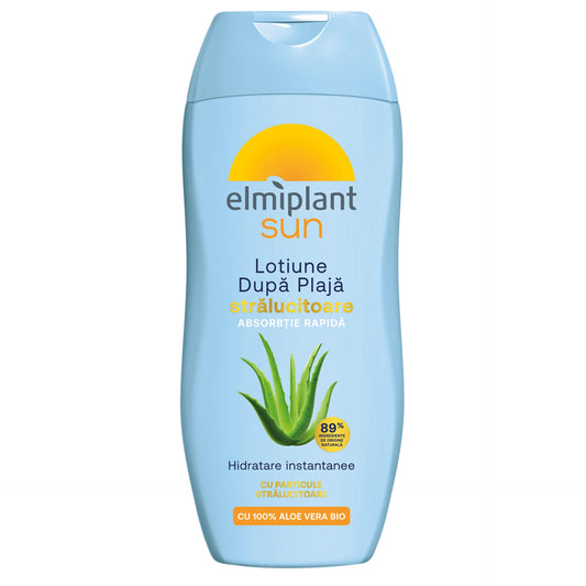 Elmiplant Sun Lapte Hidratant Dupa Plaja, Crema de Corp cu Efect Stralucitor, Lotiune Calmanta si Revitalizanta, 200 ml
