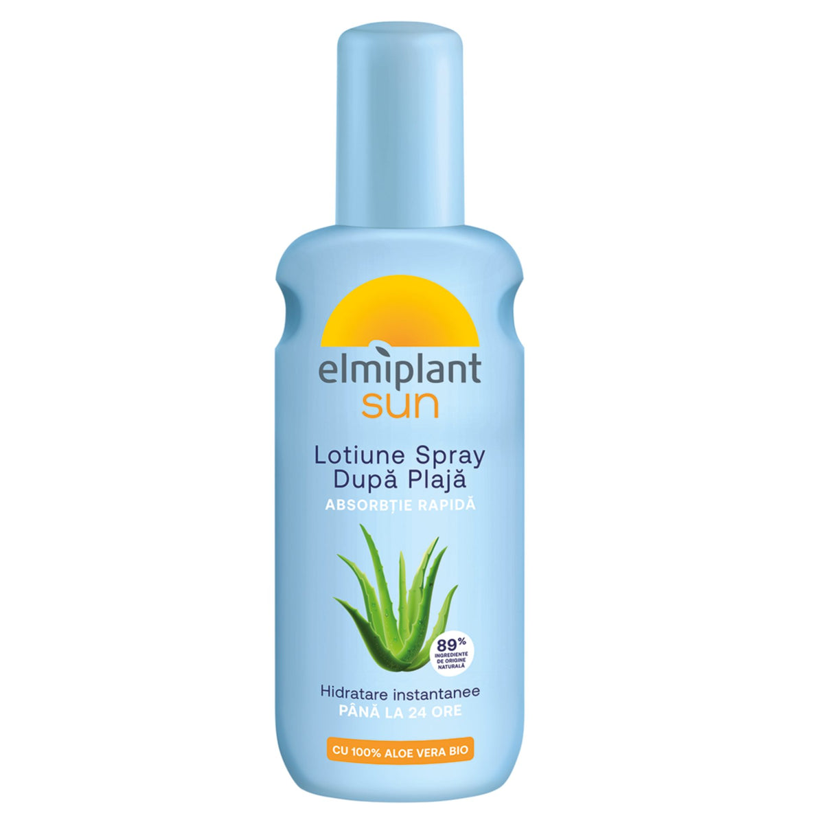 Elmiplant Sun Spray Calmant Dupa Plaja, Lotiune Regeneranta si Hidratanta pentru Piele Expusa la Soare, Textura Usoara, 200 ml