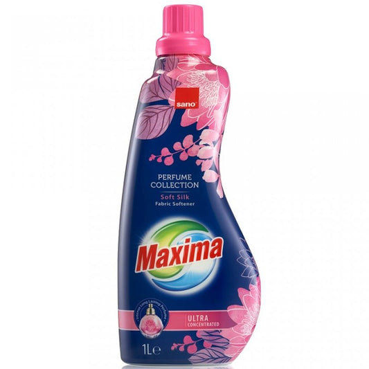 Sano Maxima, Balsam de Rufe Concentrat, Parfum Intense Soft Silk, Catifelare si Protectie Tesaturi, 40 Spalari, 1 L