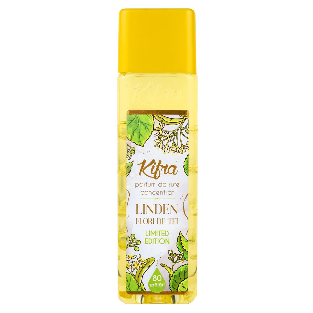 Parfum pentru Rufe Kifra, Aroma Tei Linden, Concentrat, 80 Spalari, 200 ml