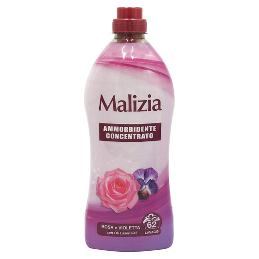 Malizia Balsam pentru Rufe, Parfum Trandafir si Violeta, Formula Concentrata, 62 Spalari, 1.25 L