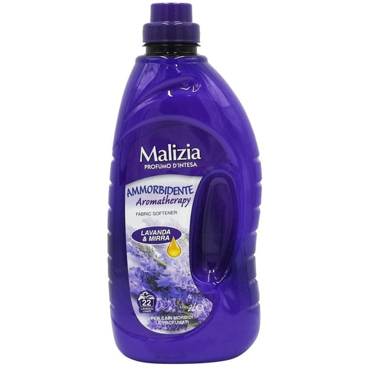 Balsam pentru Rufe Malizia, Lavanda, Catifelare si Prospetime, Recipient 2 L, 22 Spalari