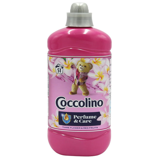 Coccolino Balsam Pentru Rufe, Parfum Tiare Flower Și Red Fruits, Concentrat, 51 Spălări, 1.275 L
