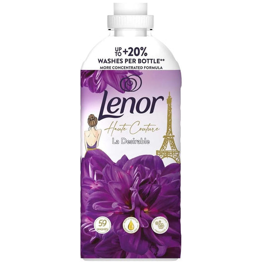 Balsam pentru Rufe Lenor Desirable, Parfum Floral Intens, Formulă Concentrată, 59 Spălări, 1.239 L