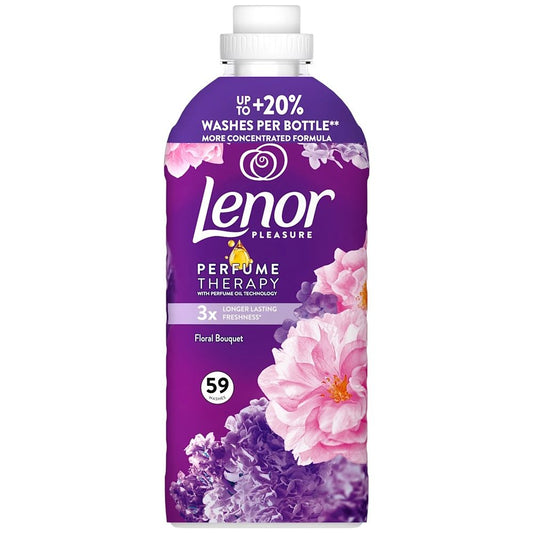 Balsam pentru Rufe Lenor, Parfum Flower Bouquet, Prospețime de Lungă Durată, 59 Spălări, 1239 ml
