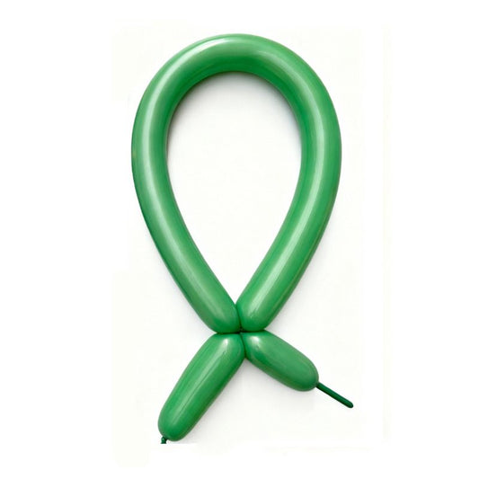 Baloane de Modelaj din Latex, Set 50 Bucati, Flexibile pentru Figurine si Animale, Lungime Maxima 150 cm, Verde, 1.8 g per unitate