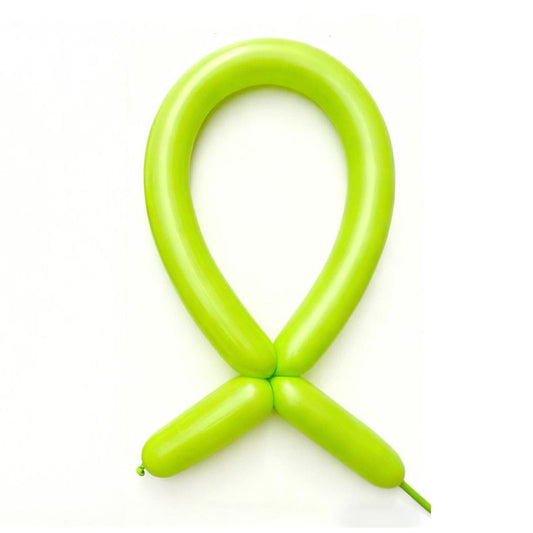 Baloane de Modelaj, Set 50 Bucati, Flexibile pentru Figuri si Animale, Latex Natural Premium, 30 cm, Extensibile 150 cm, Verde Deschis