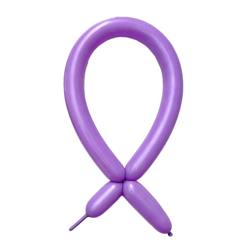 Baloane de Modelaj pentru Sculptura, Set 50 Bucati, Latex Flexibil de Inalta Calitate, Extensibile pana la 150 cm, Mov, 1.8 g, 30 x 1.5 cm