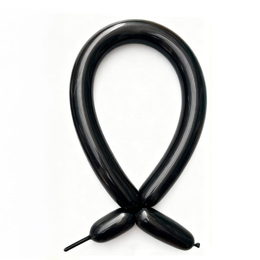 Baloane Modelaj Profesionale, Set 50 Bucati, Latex Flexibil pentru Modelat si Rasucit, Lungime 30 cm, Extensibile pana la 150 cm, Negru